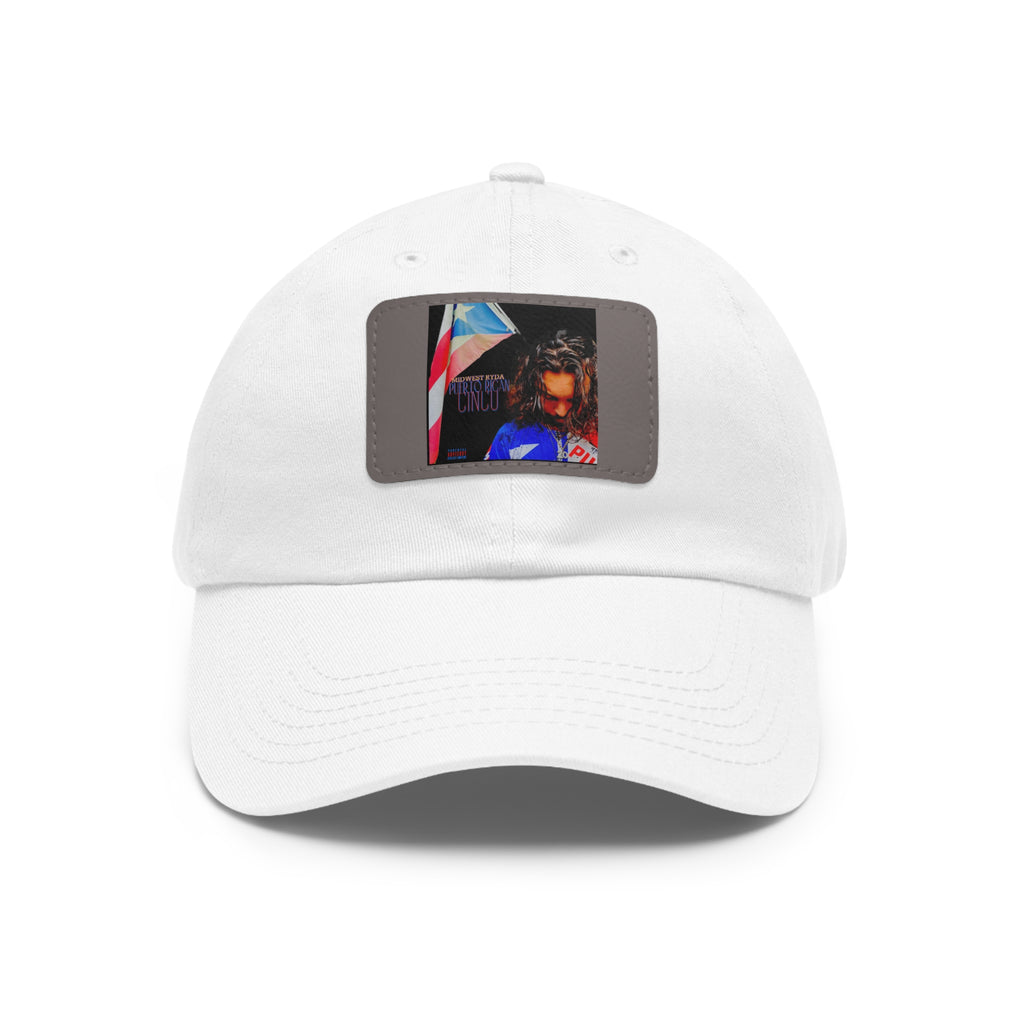 Dad Hat with Leather Patch (Rectangle)