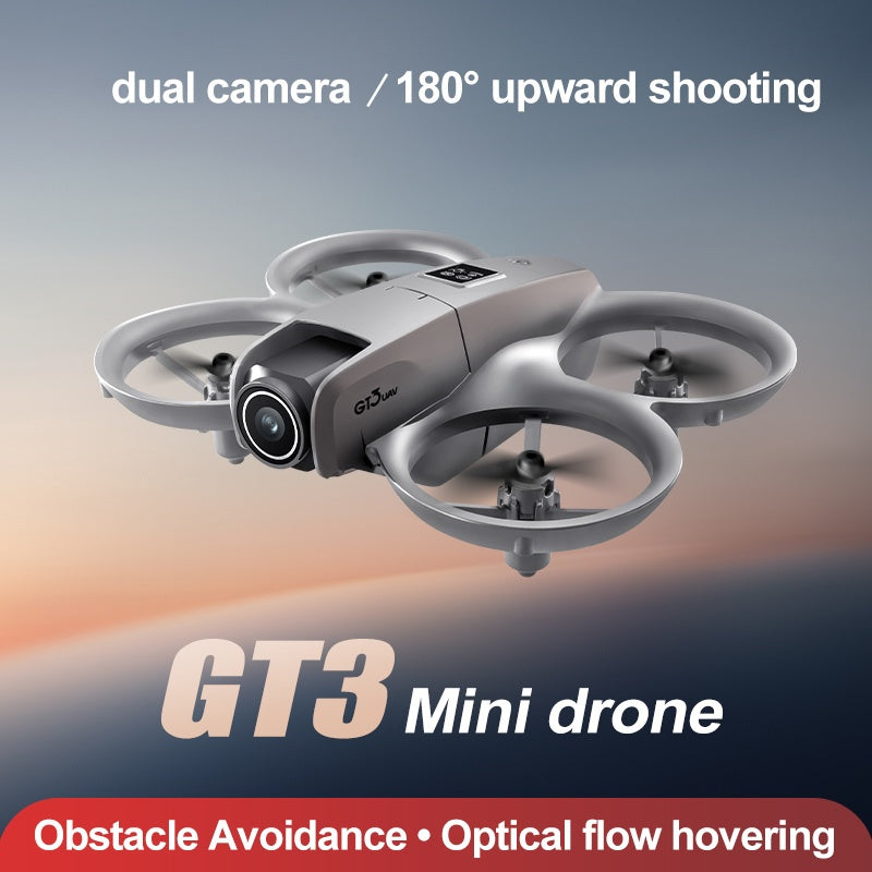 GT3 Small Unmanned Aerial Vehicle, Optical Flow Hovering, Stable Flight, Protection, Safe Flight, Equipped With Dual Cameras, Electrically Adjustable, Easy To Operate, Easy To Get Started, S