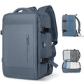 Business Travel Backpack for Men Expandable Water Resistant Backpack with USB, Black Laptop Backpack 15.6 Inch for College Work