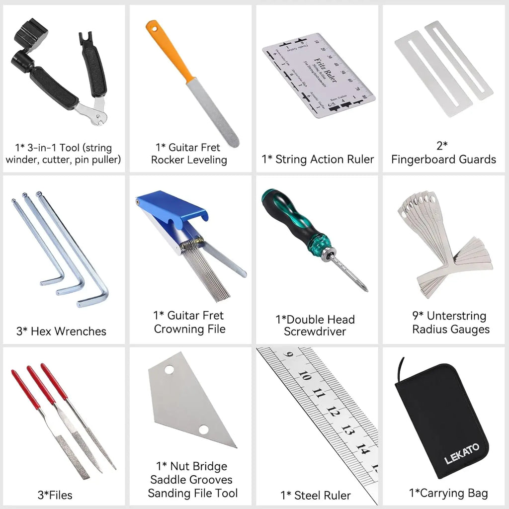 Wholesale 25Pcs Guitar Repair Tools Maintenance Kit for Guitar Ukulele