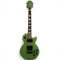 Eastern Music Hardluck Kings BOSSMAN IRISH MOSS Limited Edition Satin Matte Olive Green Les Paul Style Electric Guitar With Case