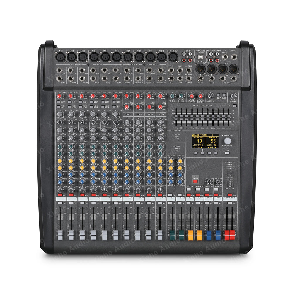 Powermate 600 3 Factory Price Professional Audio Powerd Mixer PM 600-3/1000-3/1600-3 Powered Dj Mixers Console