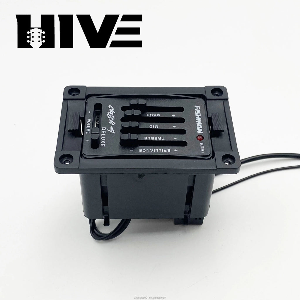 HIVE Series Fishman EQ Classic 4 Equalizer Guitar Piezo Pick Guitar Tuner Blend Acoustic Guitar Soundhole EQ Parts Accessories