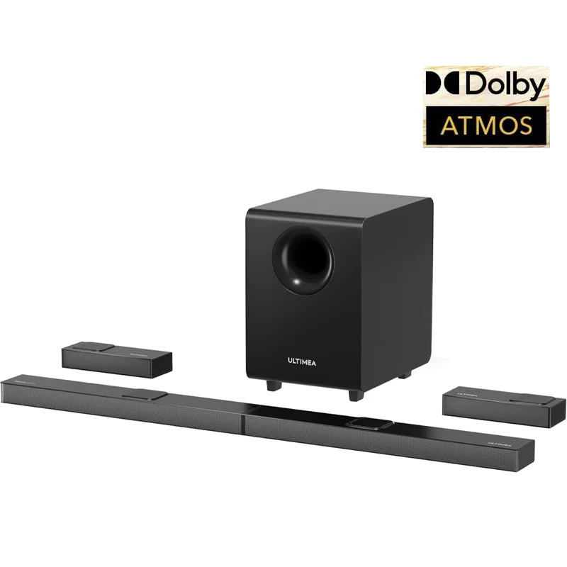 ULTIMEA Nova S90 7.1.4 Dolby Atmos Soundbar System | 360° Spatial Audio, 4 Up-Firing Speakers