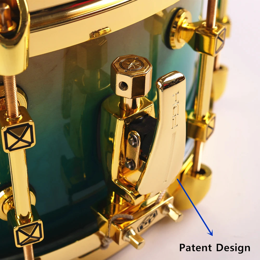 PDH F-1039 14"x6" Maple Shell Snare Drum | Remo Head, Patent Throw-Off, Premium Lacquer