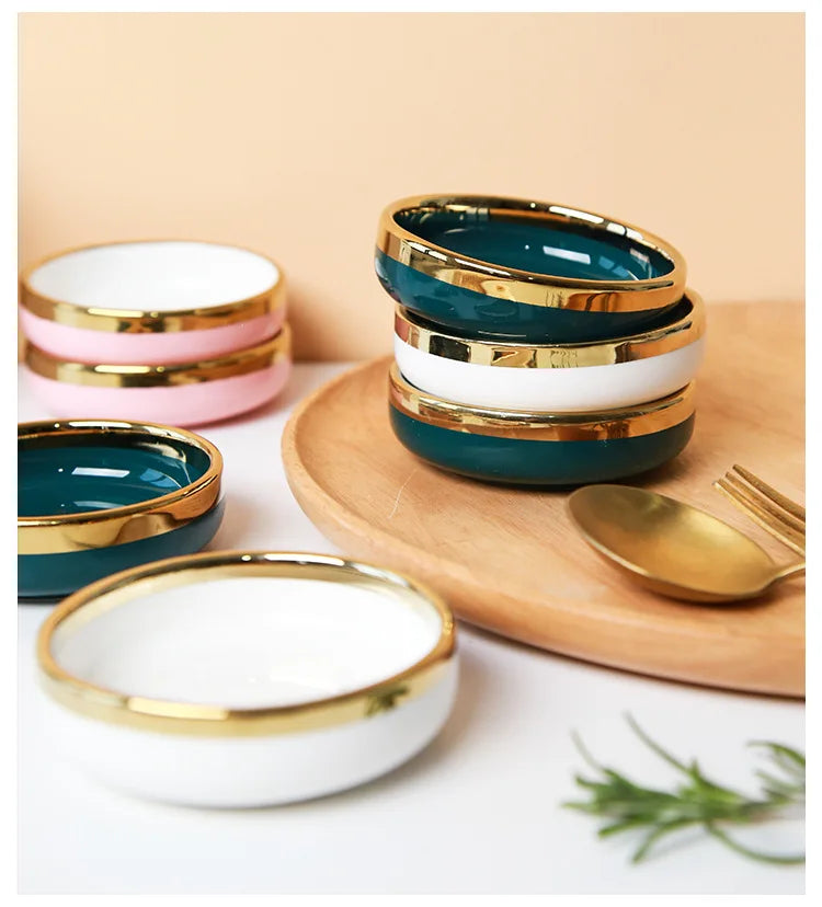 Ceramic Small Dishes Home Saucepan Hot Pot Sauce Dishes Sauce Dishes Small Dishes Sauce Dishes Small Plate Soy Sauce Dishes