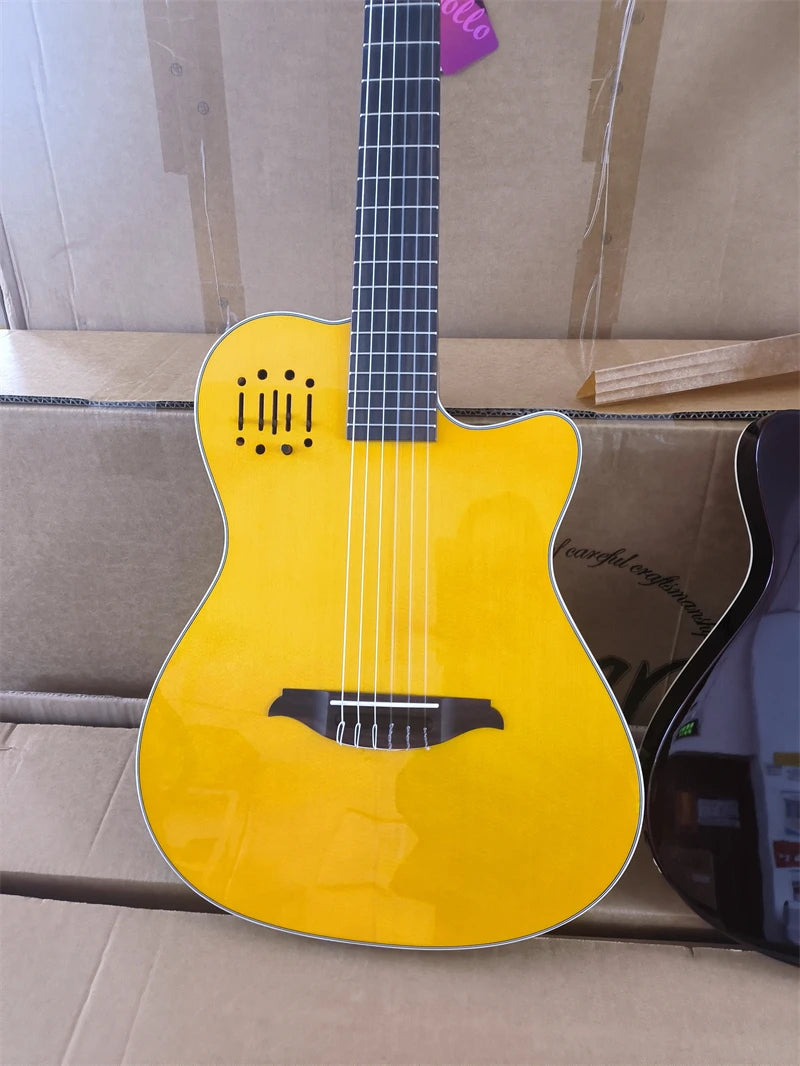Nylon String  Classical Silent Guitar,  Silent Electric Guitar With Pickup