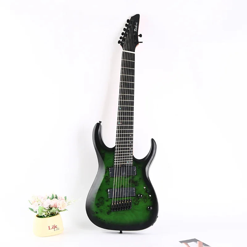 Factory Wholesale New Eight-string Oblique Electric Guitar for Man Woman
