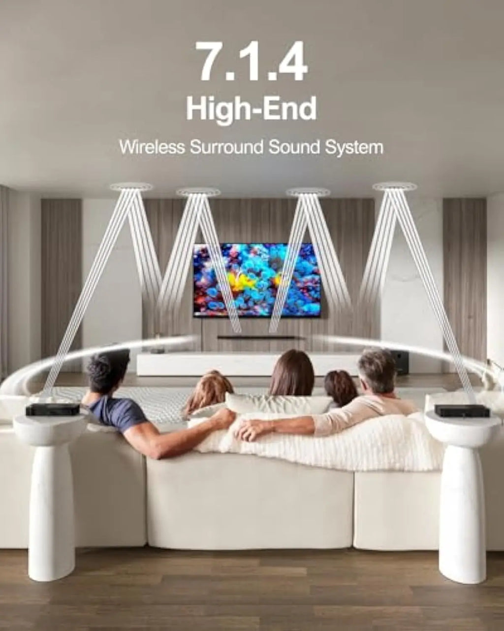 ULTIMEA Nova S90 7.1.4 Dolby Atmos Soundbar System | 360° Spatial Audio, 4 Up-Firing Speakers