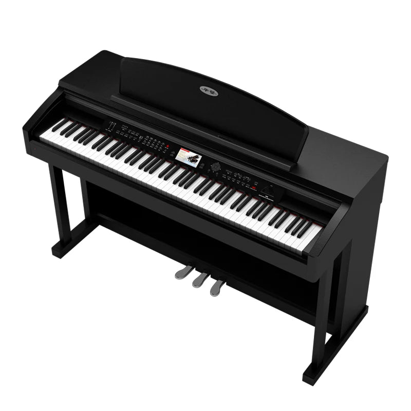 Upright 88-Key Digital Electric Piano Keyboard for Children & Adults Advanced Skill Level Wall Mount Household Use
