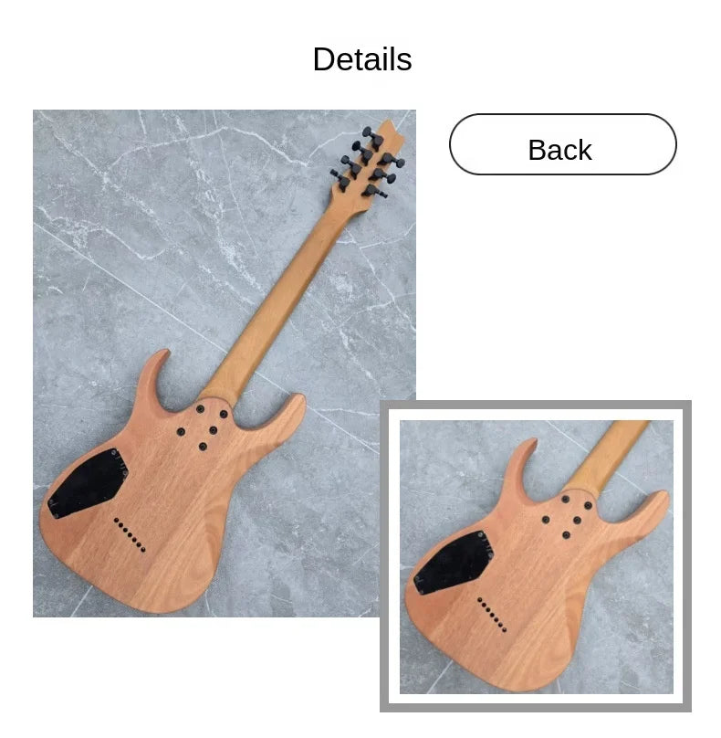 High Quality Professional Oblique Seven-String Electric Guitar for Cross-Border