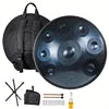 18-Inch 9-Tone Handpan Drum in G Key | 440Hz, Stainless Steel, Healing Percussion, Beginner-Friendly