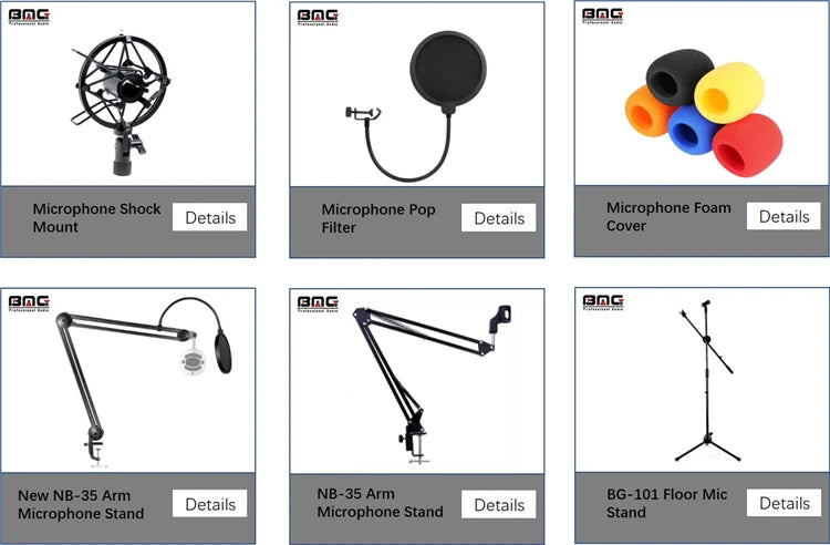 Factory Super Quality Recording Studio Equipment Microphone Economical Home Studio Microphone