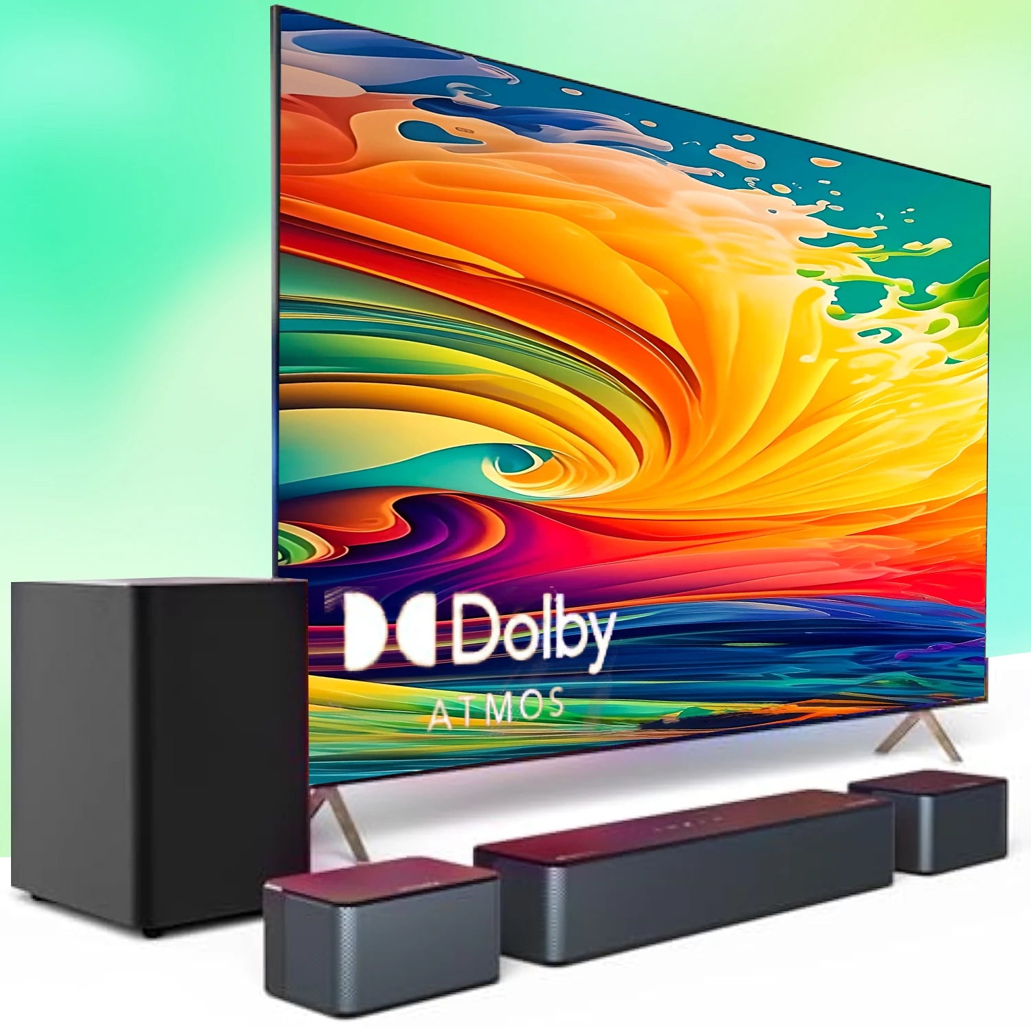 SL5100 410W 5.1 Dolby Atmos Home Theater System with Wireless Subwoofer & Surround Speakers