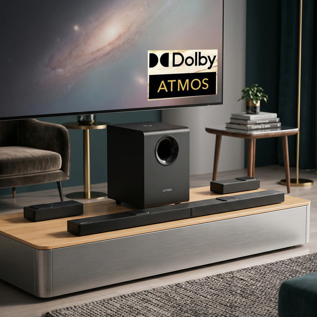 All-in-One ULTIMEA Nova S90 Soundbar System | Dolby Atmos, Wireless Rear Speakers, No Clutter, Big Sound.