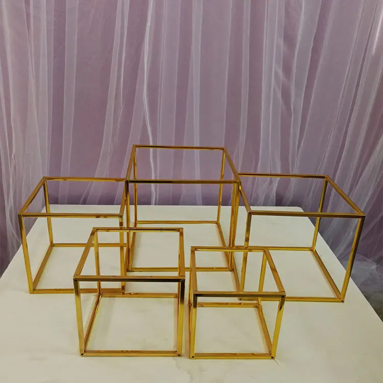 Wedding Buffet Cake Sweet Food Bread Cake Flower Dessert Holder Dessert Table Cake Stand Buffet Banquet Tea Break Metal Holder