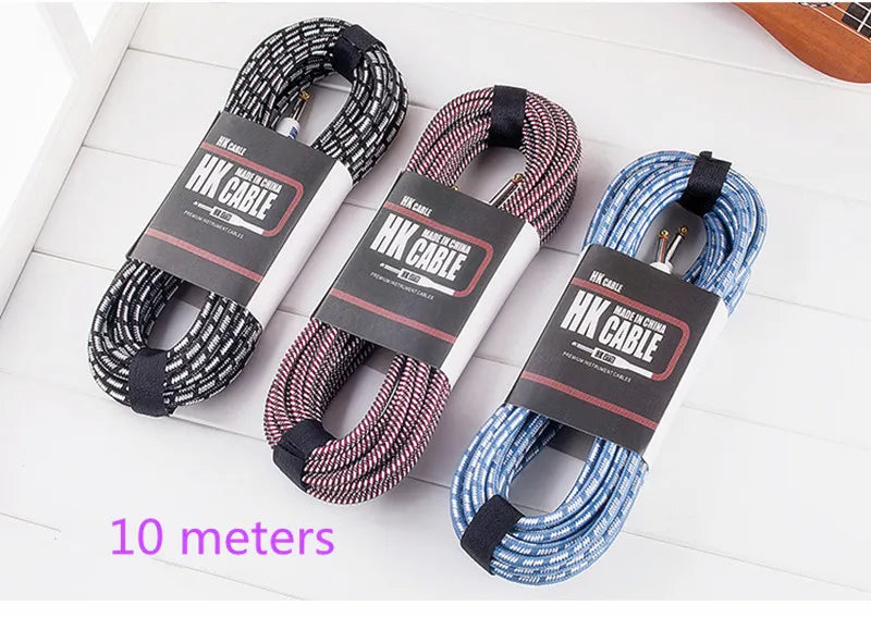 Electric Guitar Cable Wire Cord 3M No Noise Shielded Bass Cable for Guitar Amplifier Accessories Musical Instruments