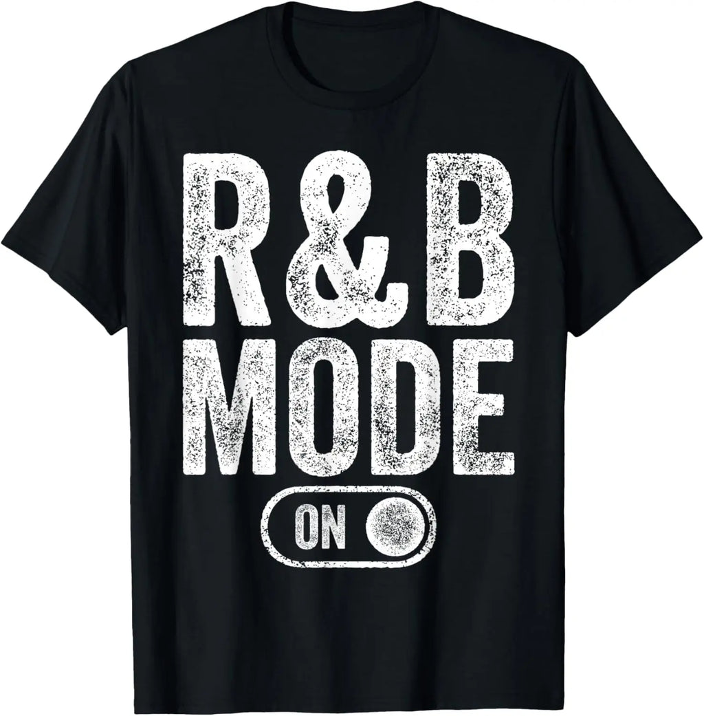 R&B Mode on Funny Soul Singer Gift Vintage Solid Blank Karaoke Music Lover T-Shirt
