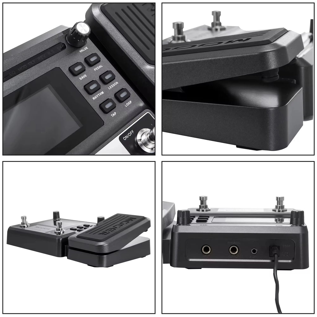 MOOER GE100 Multi-Effects Guitar Pedal | 8 Effect Modules, 180s Loop, 40 Drum Rhythms, Black