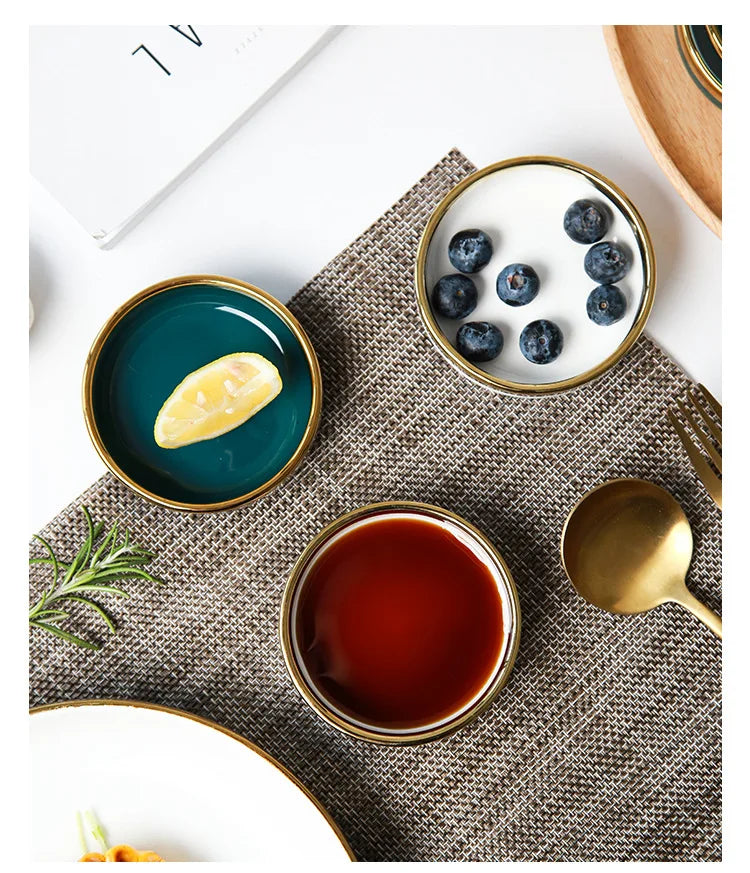 Ceramic Small Dishes Home Saucepan Hot Pot Sauce Dishes Sauce Dishes Small Dishes Sauce Dishes Small Plate Soy Sauce Dishes