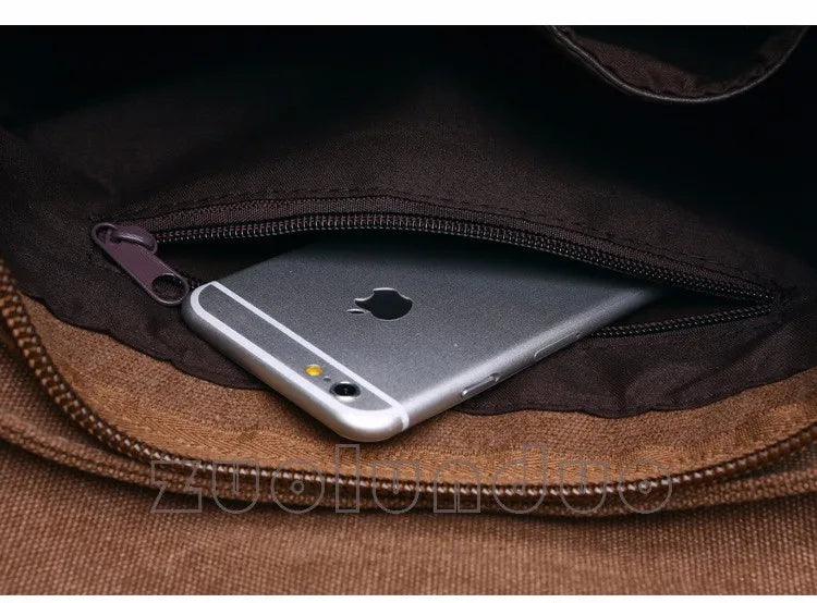 Men Business Messenger Bags For Men Shoulder Bag vintage Canvas Crossbody Pack Retro Casual Office Travel Bag