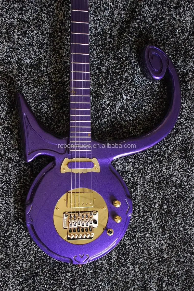 Weifang Rebon 6 String Cloud Prince Symbol Electric Guitar/electrica Guitarra
