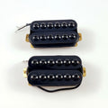 Electric Guitar Dual Coil Pickup Maple Neck Ebony Fingerboard Glossy Finish Black Hexagon Large Head N/B Accessories 6-String