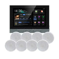 Huaxuyun T7-1 7" Android 11 Wall-Mount Smart Music Amplifier | WiFi, 8-Speaker Zones, Yamaha Amp