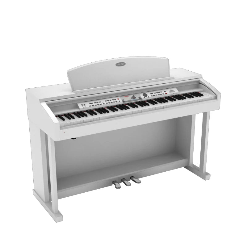 Upright 88-Key Digital Electric Piano Keyboard for Children & Adults Advanced Skill Level Wall Mount Household Use