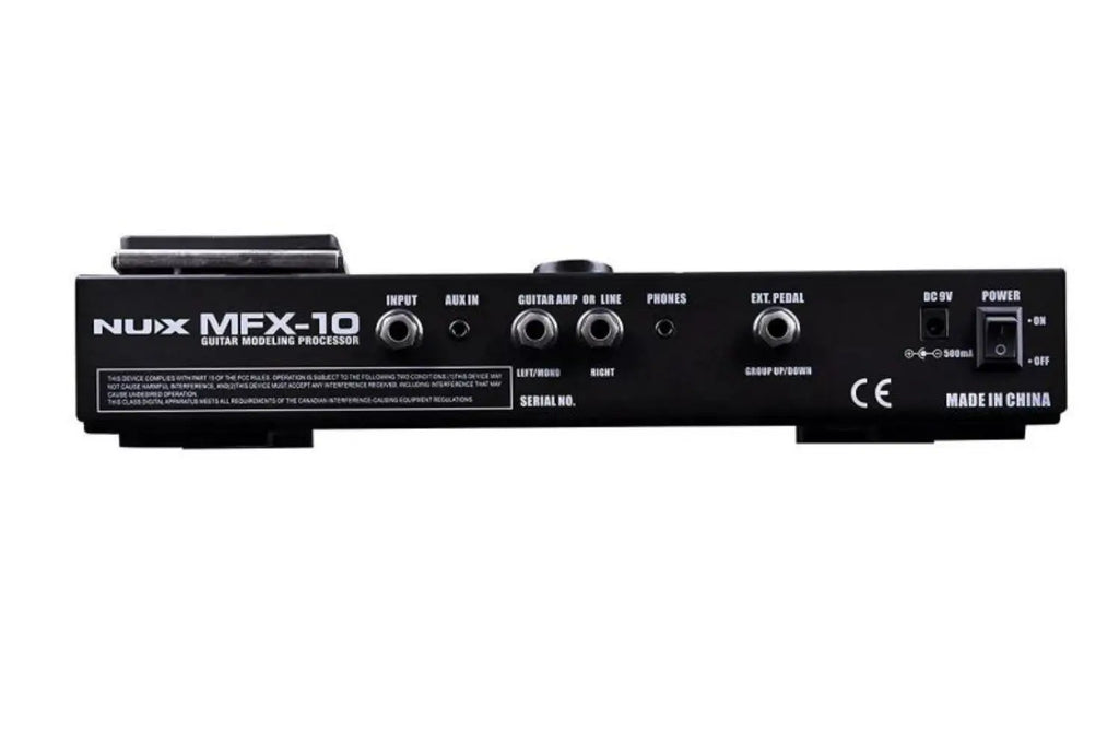 NUX MFX-10 Modeling Guitar Multi-Effects Processor Effects 55 Models 72 Presets with Looper and Built-in Drum Machine
