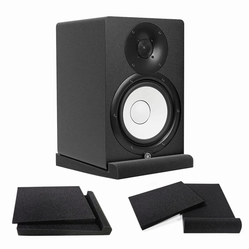Studio Monitor Isolation Foam Pads (2 Sets) for 5" Speakers