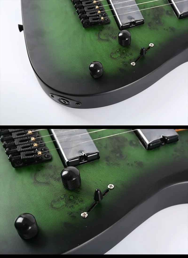Factory Wholesale New Eight-string Oblique Electric Guitar for Man Woman