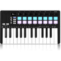 M-VAVE SMK-25 II 25-Key Bluetooth MIDI Controller | 16 RGB Pads, 8 Knobs, 2000mAh, USB-C, Mac/iOS/Android