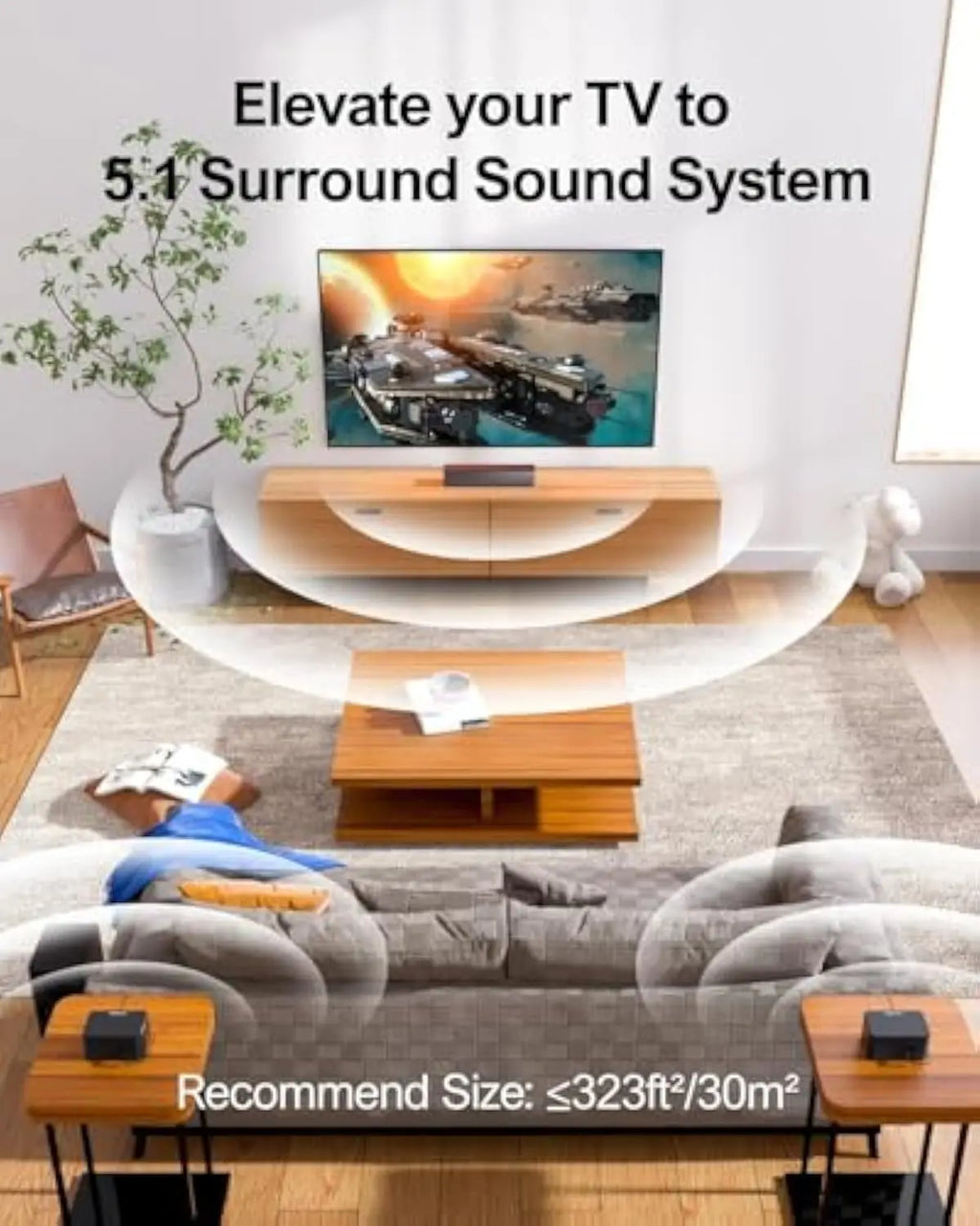 Best 410W 2025 Woofer Mini Music Speakers 5.1 Homethieter Dolby Atmos Home Theater Systems