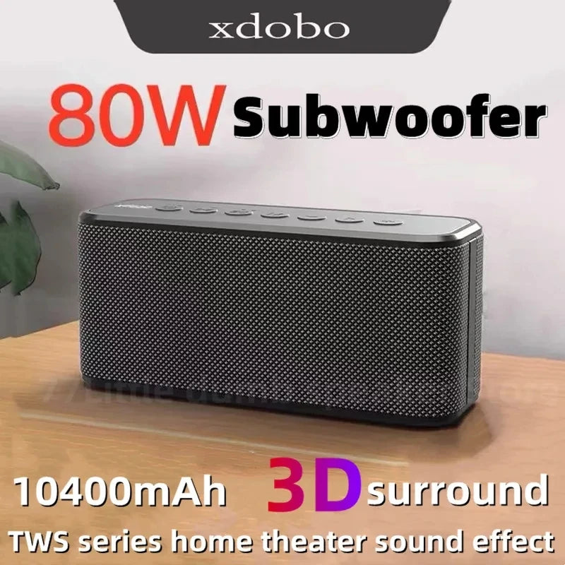 Original Xdobo X8 Plus Portable Sound System heavy bass Subwoofer speakers Wireless Waterproof Tws karaoke blue tooth Speaker