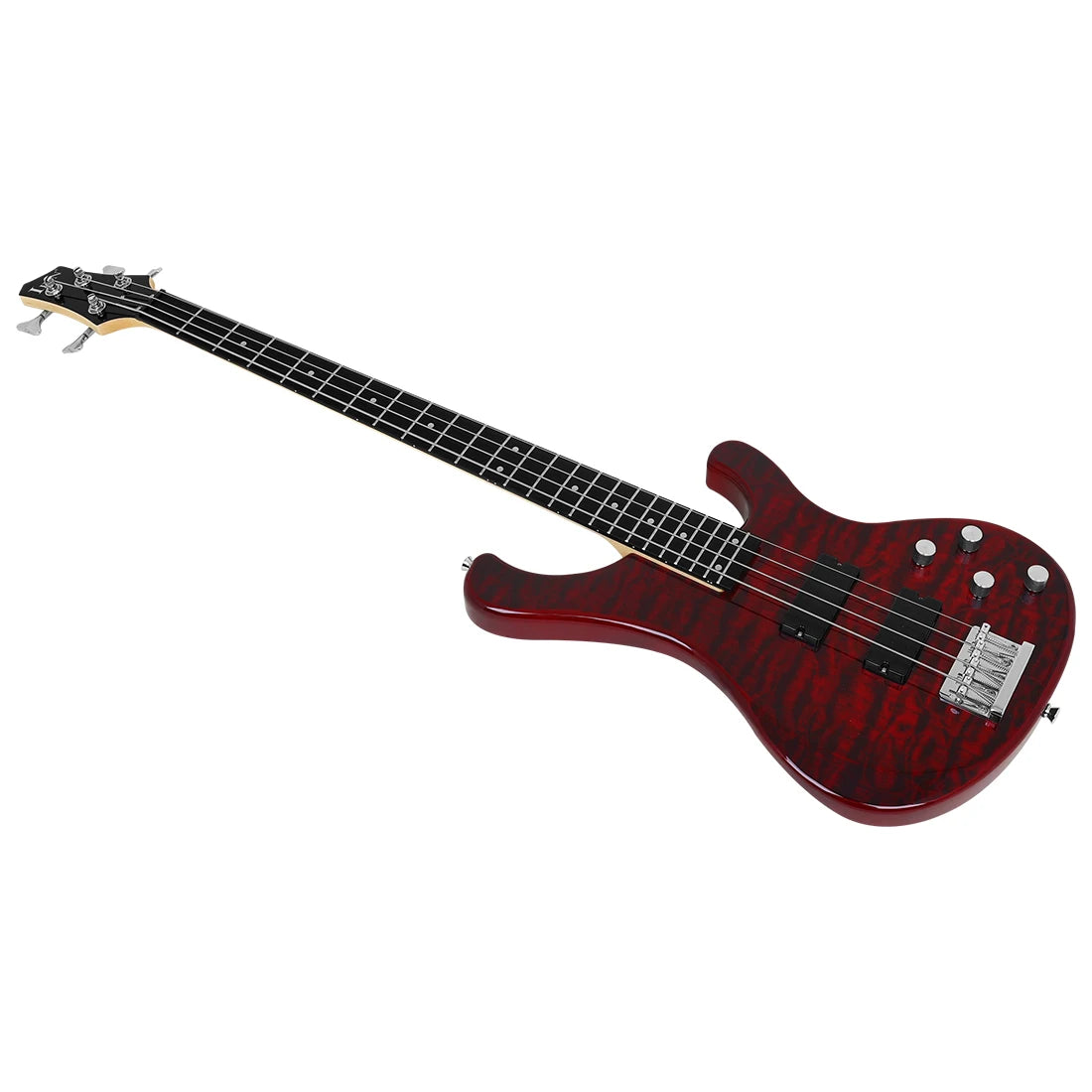 IRIN New Hot Sales Factory Musical Instruments  Okoume Wooden Electric Bass 24 Fret Professional 4 Strings Electric Bass Guitar