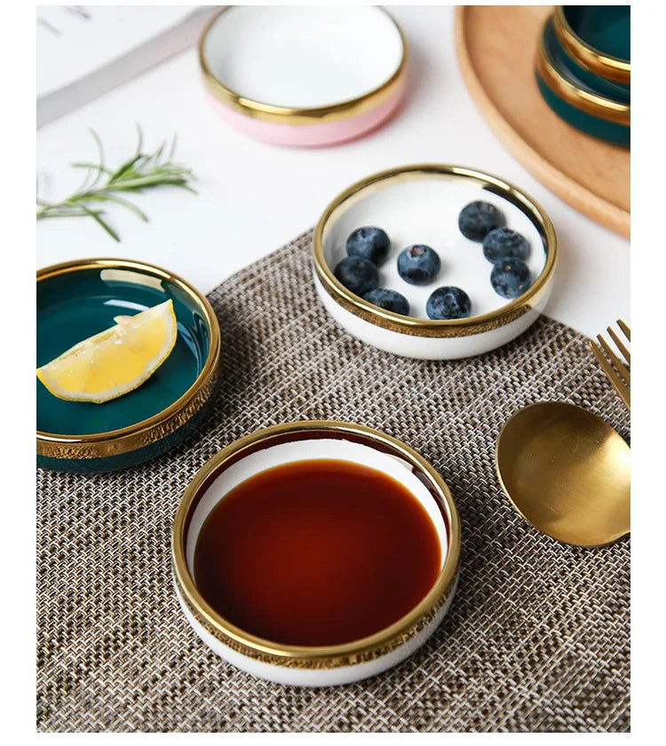 Ceramic Small Dishes Home Saucepan Hot Pot Sauce Dishes Sauce Dishes Small Dishes Sauce Dishes Small Plate Soy Sauce Dishes