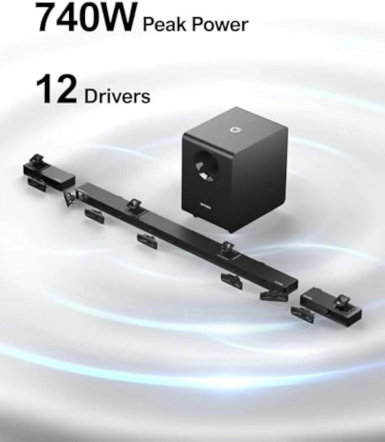 All-in-One ULTIMEA Nova S90 Soundbar System | Dolby Atmos, Wireless Rear Speakers, No Clutter, Big Sound.