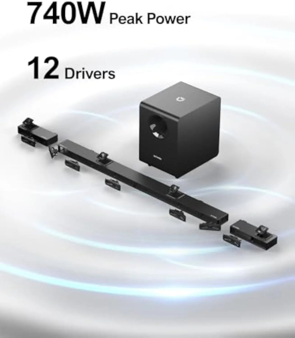 All-in-One ULTIMEA Nova S90 Soundbar System | Dolby Atmos, Wireless Rear Speakers, No Clutter, Big Sound.