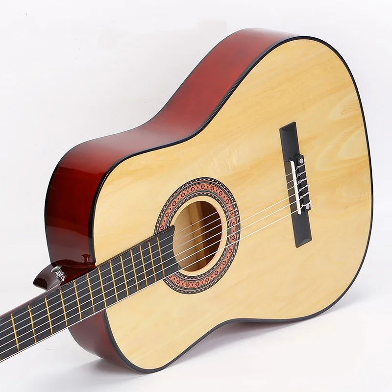 36 Inch Classical Acoustic Guitar Beginner Adult Maple Neck Matte Finish Rounded Jita Instrument