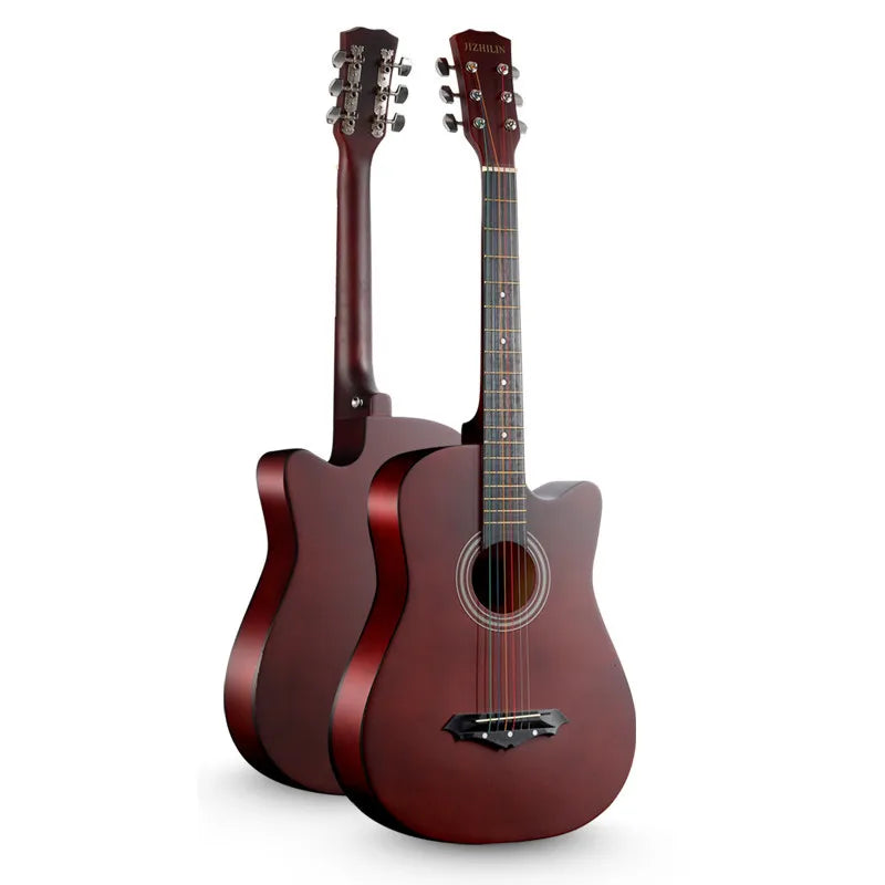 38-Inch Classical Acoustic Guitar Beginners Thin Body Basswood Maple Koa Back/Side Plastic Available Matt Gloss Wholesale Sale