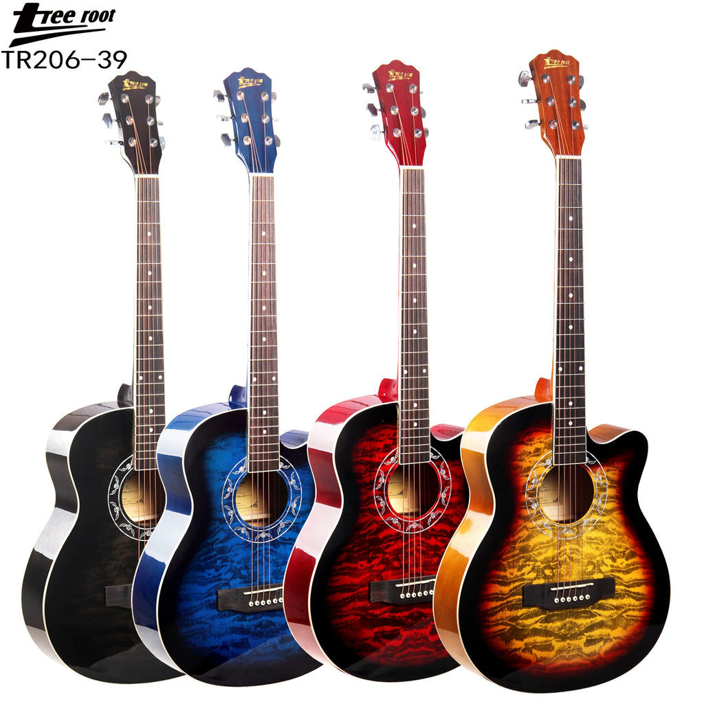 Best Price Professional Beginner Practice Wholesale 38 Inch Cutaway Basswood Body Acoustic Guitar for Sale