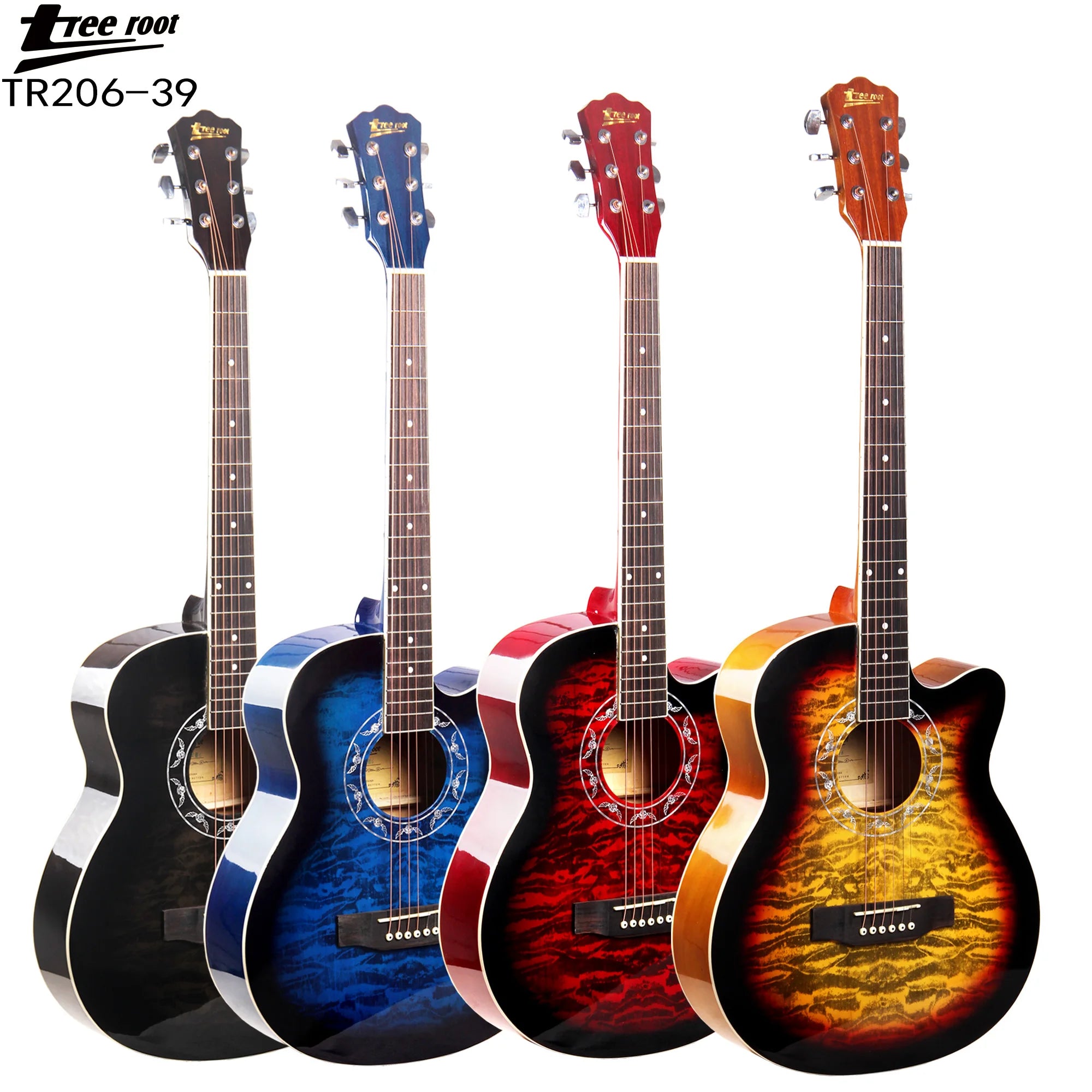 Best Price Professional Beginner Practice Wholesale 38 Inch Cutaway Basswood Body Acoustic Guitar for Sale