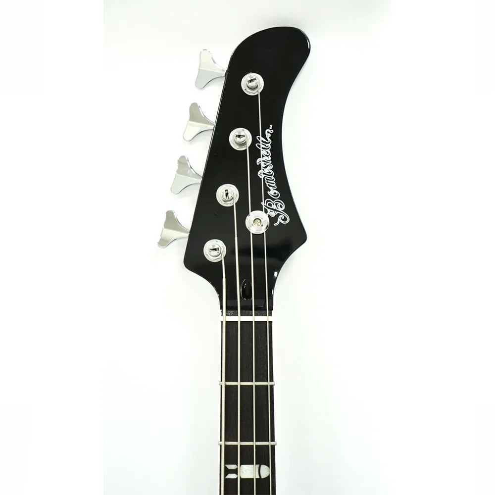 Eastern Music Hardluck Kings Ultra Rare 18pcs Lemon Lime Stain Burst 4 String J Bass Electric Bass Guitar With Hard Case