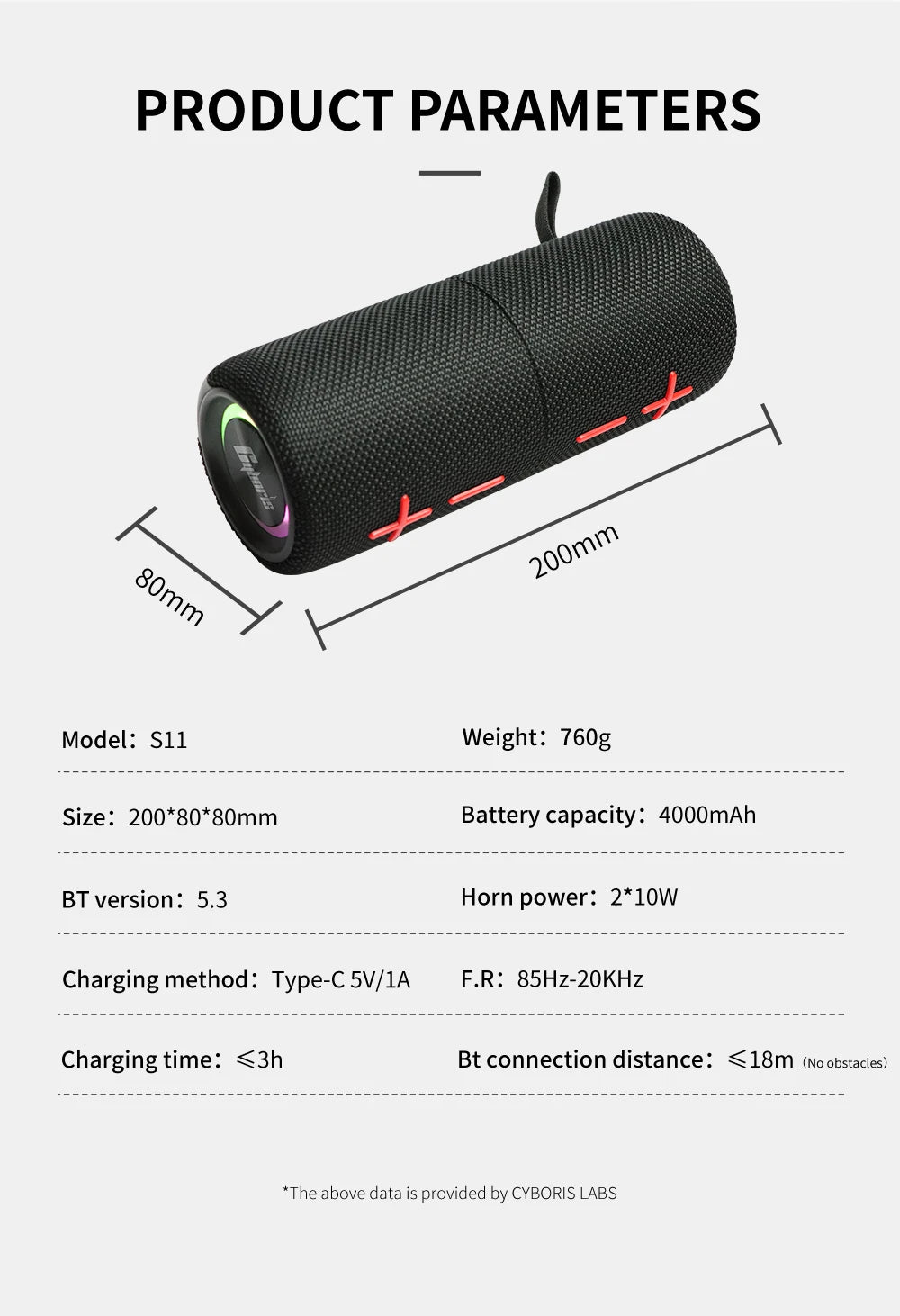 Dual Magnetic BT5.3 Speaker, IPX6 Waterproof Portable Wireless Speakers 24H Playtime Multiple Pairing for Home,Outdoor or Travel
