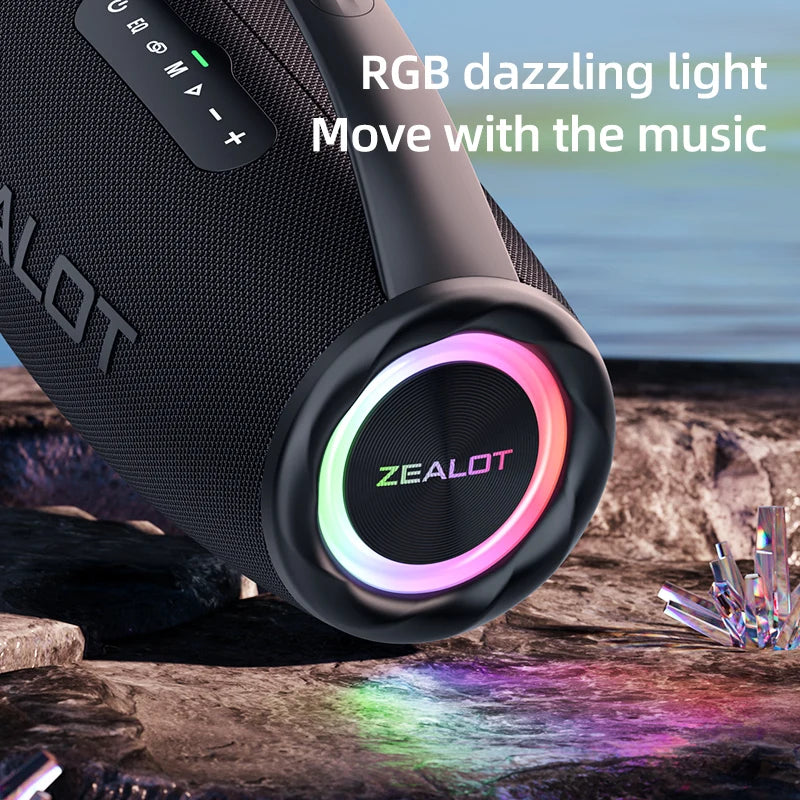 EU Local Stock High Quality Zealot S97 80W Portable Loud Outdoor Active Speakers with Bass for Mobile Phone Use