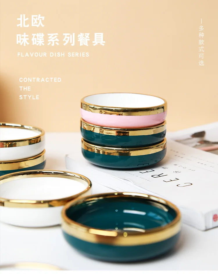 Ceramic Small Dishes Home Saucepan Hot Pot Sauce Dishes Sauce Dishes Small Dishes Sauce Dishes Small Plate Soy Sauce Dishes
