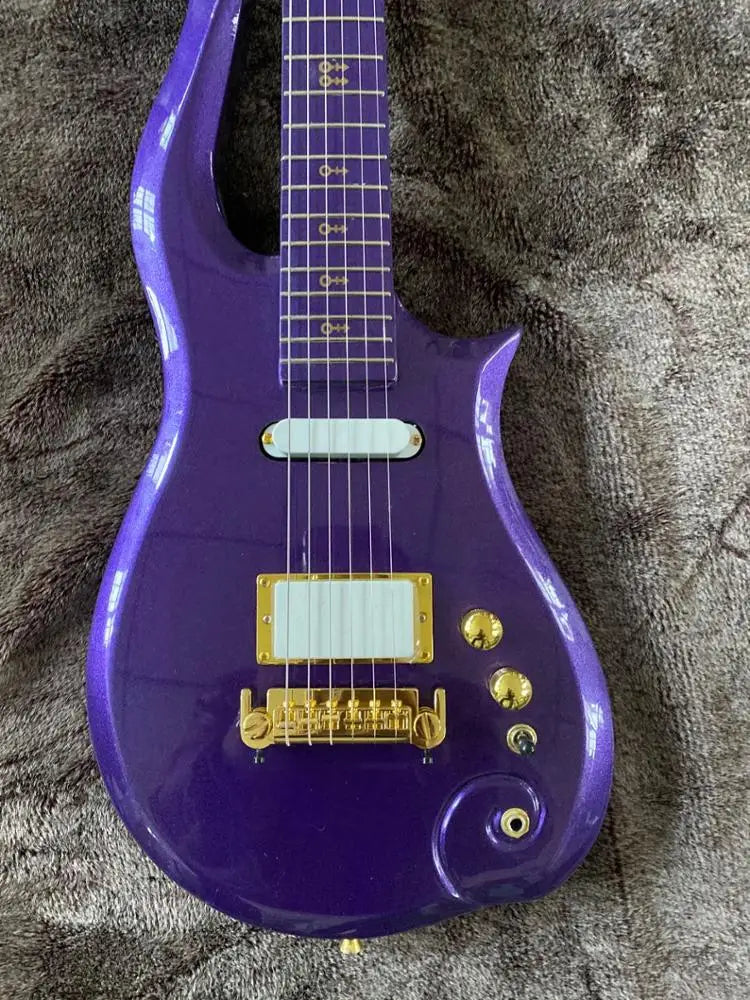 Weifang Rebon 6 String Cloud Prince Electric Guitar in Purple Colour