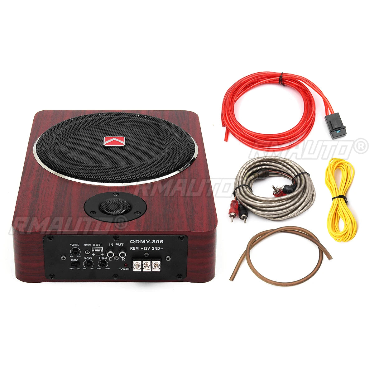 8 Inch 600W  Car Subwoofers Speaker12V Auto Active Power Audio Stereo Brass Subwoofer Amplifier Speakers