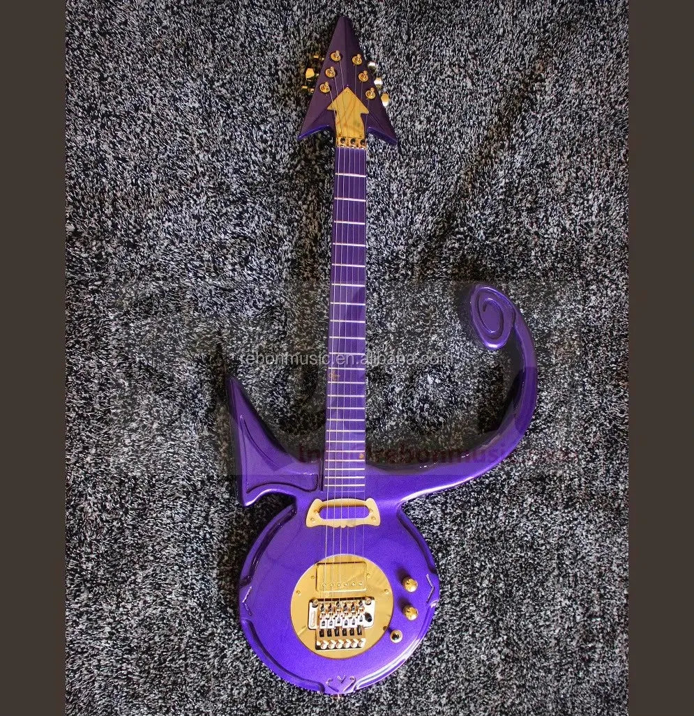Weifang Rebon 6 String Cloud Prince Symbol Electric Guitar/electrica Guitarra